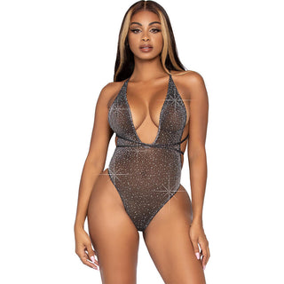 Leg Avenue Lurex and Rhinestone Teddy UK 8 to 14 by Leg Avenue Lingerie – Discreet Bodysuits from My Devilish Desires