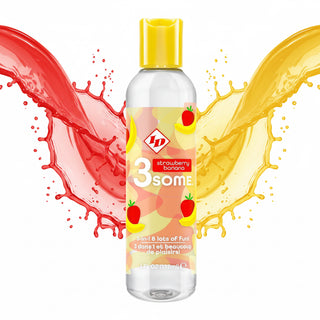 ID 3some Strawberry Banana 3 In 1 Lubricant 118ml by ID Lube – Discreet Personal Lubricants from My Devilish Desires