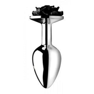 Booty Sparks Black Rose Anal Plug Large by XR Brands – Discreet Sex Toys & Erotic Games from My Devilish Desires