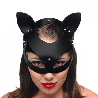 Master Series Bad Kitten Leather Cat Mask by XR Brands – Discreet Sex Toys & Erotic Games from My Devilish Desires