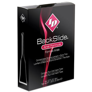 ID BackSlide Anal Formula Lubricant Insert Tubes 4 x 8ml by ID Lube – Discreet Personal Lubricants from My Devilish Desires