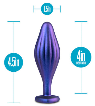 Anal Adventures Matrix Wavy Bling Butt Plug by Blush Novelties – Discreet Sex Toys & Erotic Games from My Devilish Desires