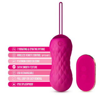 Lush Carina Gyrating Remote Control Egg by Blush Novelties – Discreet Sex Toys & Erotic Games from My Devilish Desires