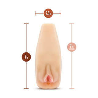 M Elite Soft and Wet Natasha Self Lubricating Masturbator by Blush Novelties – Discreet Sex Toys & Erotic Games from My Devilish Desires