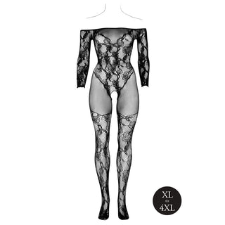 Le Desir Bodystocking With Off Shoulder Long Sleeves by Shots Toys – Discreet Erotic Clothing from My Devilish Desires
