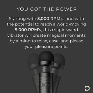 Doxy Die Cast 3 Rechargeable Wand Matte Black by Doxy Wand Massagers – Discreet Sex Toys & Erotic Games from My Devilish Desires