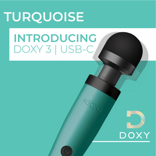 Doxy Wand 3 Turquoise USB Powered by Doxy Wand Massagers – Discreet Sex Toys & Erotic Games from My Devilish Desires
