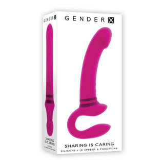 Gender X Sharing Is Caring Rechargeable Silicone Dual Vibrator by Evolved Sex Toys – Discreet Sex Toys & Erotic Games from My Devilish Desires