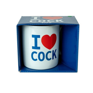 White I Love Cock Mug by Spencer and Fleetwood – Discreet Mugs from My Devilish Desires
