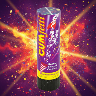 Cumfetti Sperm Shaped Confetti Party Popper by Spencer and Fleetwood – Discreet Sex Toys & Erotic Games from My Devilish Desires
