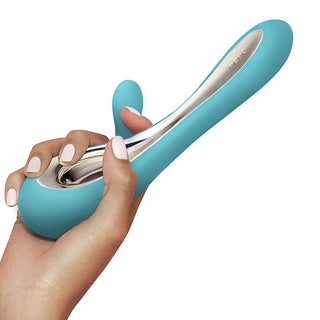 Lelo Soraya 2 Dual Rabbit Vibrator Aqua by Lelo – Discreet Sex Toys & Erotic Games from My Devilish Desires