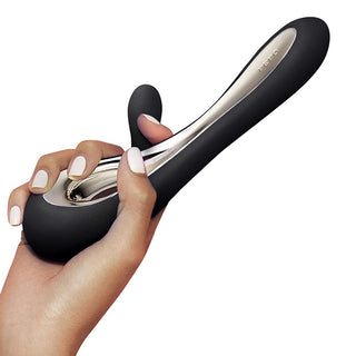Lelo Soraya 2 Dual Rabbit Vibrator Black by Lelo – Discreet Sex Toys & Erotic Games from My Devilish Desires
