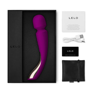 Lelo Smart Wand 2 Med Deep Rose by Lelo – Discreet Sex Toys & Erotic Games from My Devilish Desires