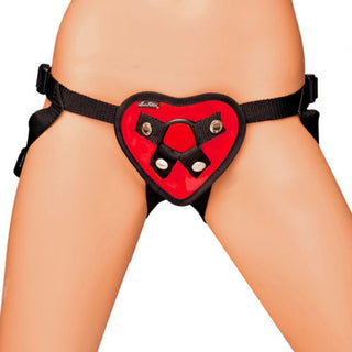 Lux Fetish Red Heart Strap On Harness by Lux Fetish – Discreet Sex Toys & Erotic Games from My Devilish Desires