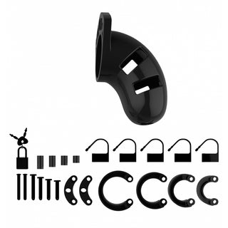 Man Cage 01 Male 3.5 Inch Black Chastity Cage by Shots Toys – Discreet Sex Toys & Erotic Games from My Devilish Desires