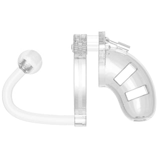 Man Cage 10 Male 3.5 Inch Clear Chastity Cage With Anal Plug by Shots Toys – Discreet Sex Toys & Erotic Games from My Devilish Desires