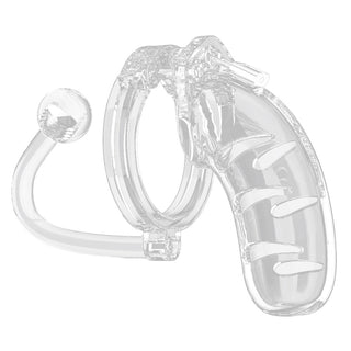 Man Cage 11 Male 4.5 Inch Clear Chastity Cage With Anal Plug by Shots Toys – Discreet Sex Toys & Erotic Games from My Devilish Desires