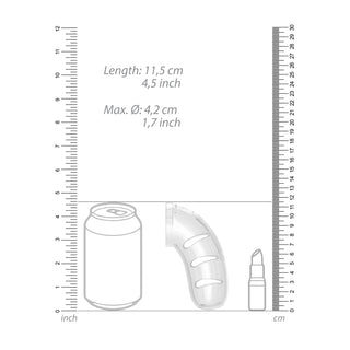 Man Cage 11 Male 4.5 Inch Clear Chastity Cage With Anal Plug by Shots Toys – Discreet Sex Toys & Erotic Games from My Devilish Desires