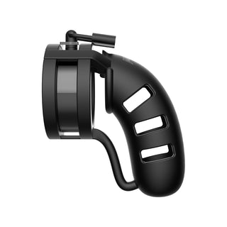 Man Cage 19 Male 4.5 Inch Chastity Cage With Ball Splitter by Shots Toys – Discreet Sex Toys & Erotic Games from My Devilish Desires