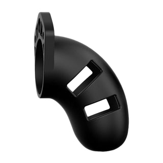 Man Cage 20 Male 3.5 Inch Black Silicone Chastity Cage by Shots Toys – Discreet Sex Toys & Erotic Games from My Devilish Desires