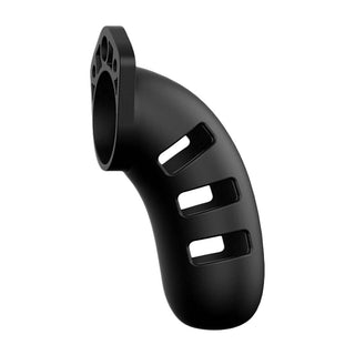 Man Cage 21 Male 4.5 Inch Black Silicone Chastity Cage by Shots Toys – Discreet Sex Toys & Erotic Games from My Devilish Desires