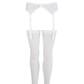 Suspender Set White by Mandy Mystery Lingerie – Discreet Garter Belts from My Devilish Desires