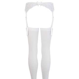 Suspender Set White by Mandy Mystery Lingerie – Discreet Garter Belts from My Devilish Desires