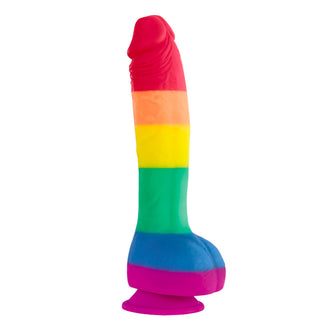 Colours Pride Edition 8 Inch Realistic Silicone Dildo With Balls by NS Novelties – Discreet Sex Toys & Erotic Games from My Devilish Desires