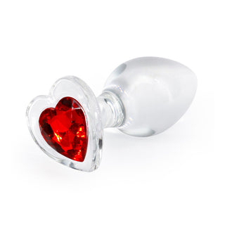 Crystal Desires Glass Heart Medium Butt Plug by NS Novelties – Discreet Sex Toys & Erotic Games from My Devilish Desires