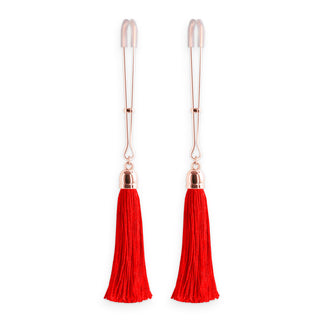 Bound Nipple Clamps Red Tassel by NS Novelties – Discreet Sex Toys & Erotic Games from My Devilish Desires