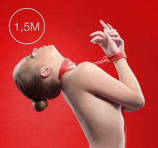 Ouch 1.5 Meters Kinbaku Mini Rope Red by Shots Toys – Discreet Sex Toys & Erotic Games from My Devilish Desires