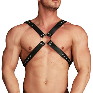 Ouch Adonis High Halter Harness by Shots Toys – Discreet Erotic Clothing from My Devilish Desires
