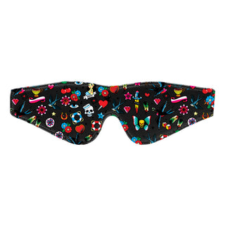 Ouch Old School Tattoo Printed Eye Mask by Shots Toys – Discreet Sex Toys & Erotic Games from My Devilish Desires