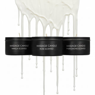 Ouch Set of 3 Massage Candles by Shots Toys – Discreet Erotic Food & Edibles from My Devilish Desires