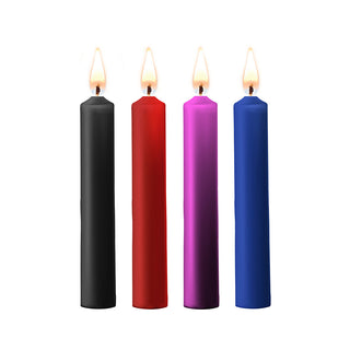Teasing Wax Candles 4 Pack Small by Shots Toys – Discreet Sex Toys & Erotic Games from My Devilish Desires