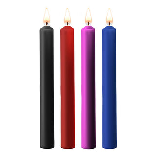 Teasing Wax Candles 4 Pack Large by Shots Toys – Discreet Sex Toys & Erotic Games from My Devilish Desires