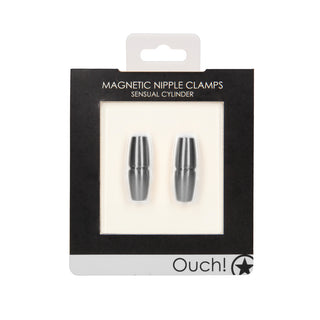 Ouch Magnetic Sensual Cylinder Nipple Clamps by Shots Toys – Discreet Sex Toys & Erotic Games from My Devilish Desires