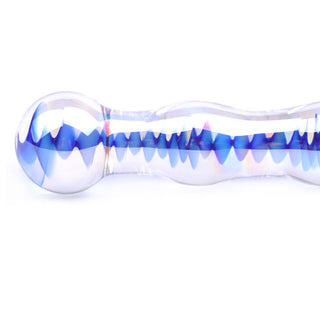 Blue Wavy Glass Dildo by Various Toy Brands – Discreet Sex Toys & Erotic Games from My Devilish Desires