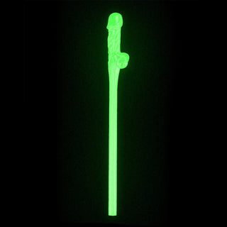 Lovetoy Pack Of 9 Willy Straws Glow In The Dark by Lovetoy – Discreet Cocktail Decorations from My Devilish Desires