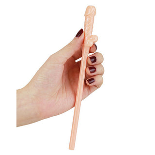 Lovetoy Pack Of 9 Willy Straws Flesh Pink by Lovetoy – Discreet Cocktail Decorations from My Devilish Desires