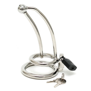 Chastity Penis Lock Curved With Urethral Tube by Rimba – Discreet Sex Toys & Erotic Games from My Devilish Desires