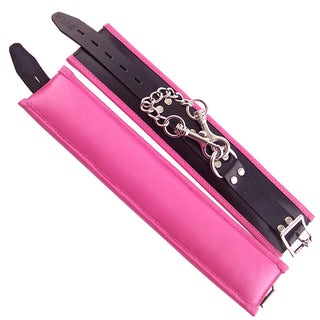 Rouge Garments Ankle Cuffs Padded Pink Trimmed by Rouge Garments – Discreet Sex Toys & Erotic Games from My Devilish Desires