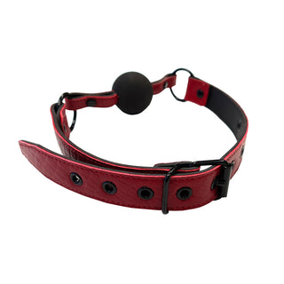 Rouge Garments Leather Croc Print Ball Gag by Rouge Garments – Discreet Sex Toys & Erotic Games from My Devilish Desires