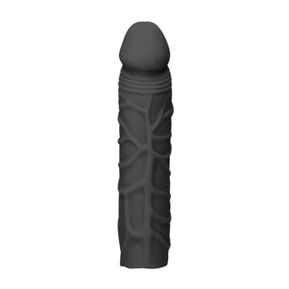 RealRock 7 Inch Penis Sleeve Black by Shots Toys – Discreet Sex Toys & Erotic Games from My Devilish Desires