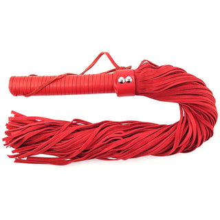 Rouge Garments Red Suede Flogger by Rouge Garments – Discreet Sex Toys & Erotic Games from My Devilish Desires
