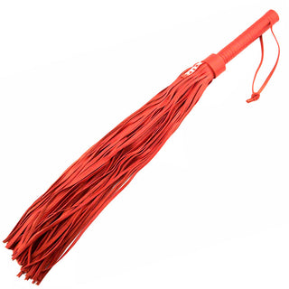 Rouge Garments Large Red Leather Flogger by Rouge Garments – Discreet Sex Toys & Erotic Games from My Devilish Desires