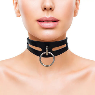Rouge Garments Leather Fashion Bondage Collar Black by Rouge Garments – Discreet Sex Toys & Erotic Games from My Devilish Desires