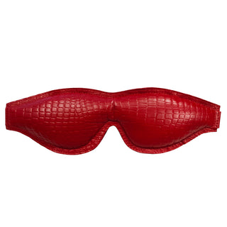 Rouge Garments Leather Croc Print Padded Blindfold by Rouge Garments – Discreet Sex Toys & Erotic Games from My Devilish Desires