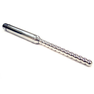 Rouge Stainless Steel Vibrating Ribbed Urethral Probe by Rouge Garments – Discreet Sex Toys & Erotic Games from My Devilish Desires