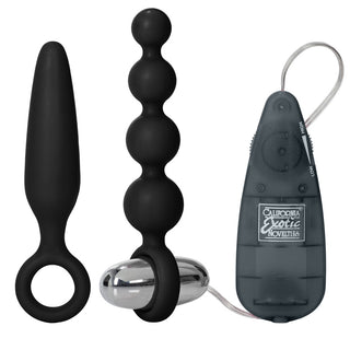 Booty Call Vibro Anal Kit by California Exotic – Discreet Sex Toys & Erotic Games from My Devilish Desires